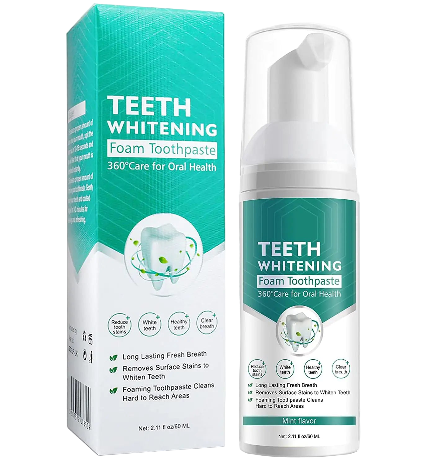 FoamBright™ Pro-Whitening Toothpaste – Minty Maxxing Formula